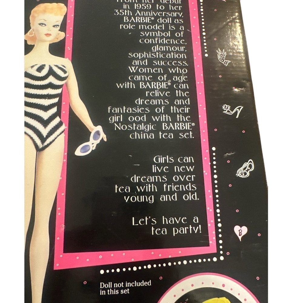 Barbie Nostalgic 35th Anniversary Limited Edition Mini Tea Set Vintage Collector - Picture 6 of 14